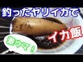 釣ったヤリイカをイカ飯にしたら、超絶うまし！！