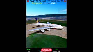 Flying the Giant: A380 to the Maldives! ✈️ #flightsim #aviation #landing #gaming #viral #a380 #reel