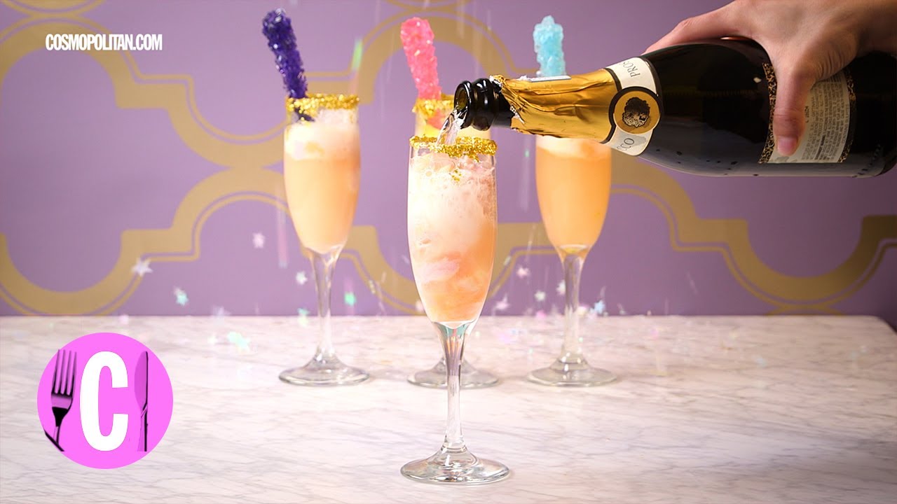 Unicorn Mimosas That Will Up Your Brunch Game | Cosmopolitan - YouTube