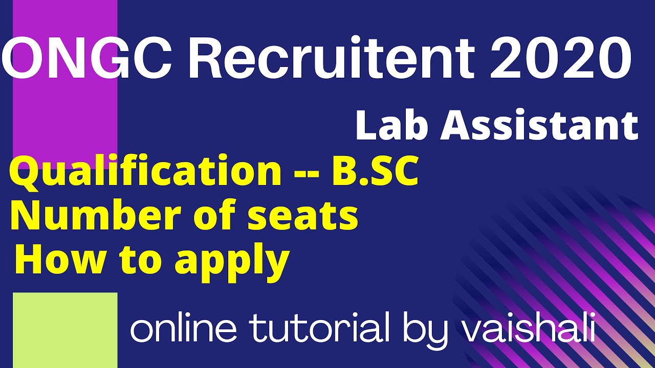 ONGC Recruitment 2020|ONGC apply online|ONGC Apprentice 2020|ONGC ITI Apprentice