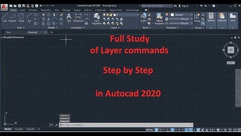 Full study of Layer command in Autocad 2020 step by step