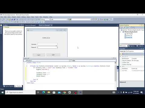 Form Login Using VB.NET / Visual Basic 2010
