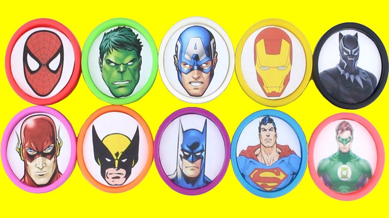 superhero play doh