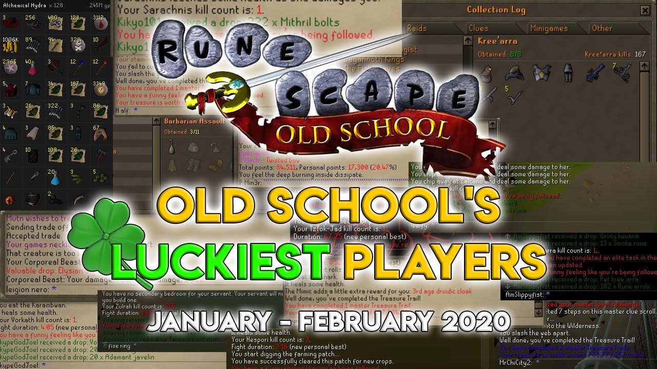 Osrs S Luckiest Players Jan Feb Youtube Osrs S Luckiest Players Jan Feb Youtube