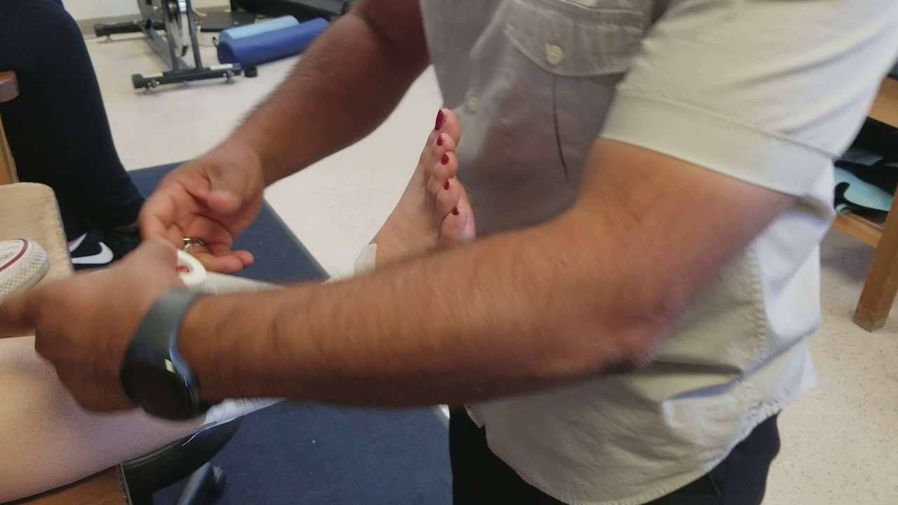 Ankle Tape job without prewrap YouTube