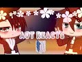 Aot reacts to Aot in 9 minutes😂👉💖👈[] A lil Ereri[] []•M i l k i•[]