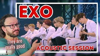 EXO 엑소 - Acoustic Session first time reaction
