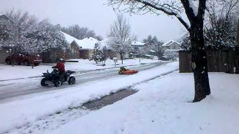 Texas sledding