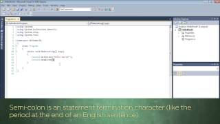 Dissecting the First C# Program You Created - 03