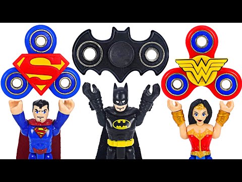 DC Justice League fidget <strong>spinner</strong>! Superman, Batman, Woder Woman! Go! | DuDuPopTOY