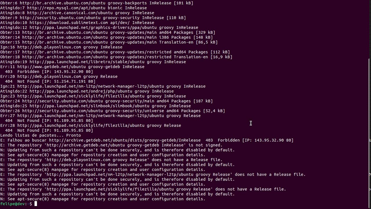 Instalar filezilla ubuntu pelo terminal youtube