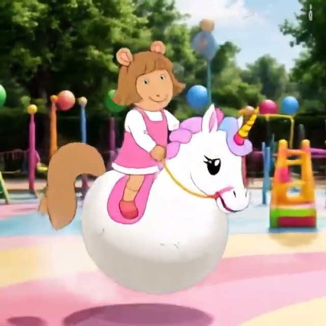 D.W's bouncy Unicorn hopper ball