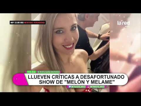 Show de Melón y Melame con Alejandra Díaz que fue pifiado por los asistentes