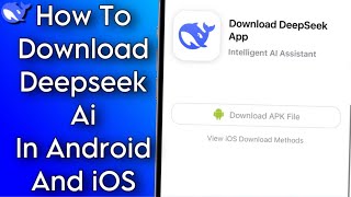How To Download And Install Deepseek Ai Assistant 2025! screenshot 3