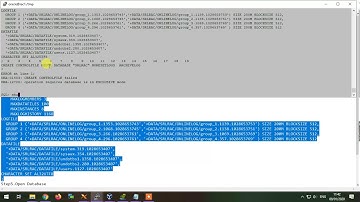 Recover Database From Loss of Control file in Oracle RAC system