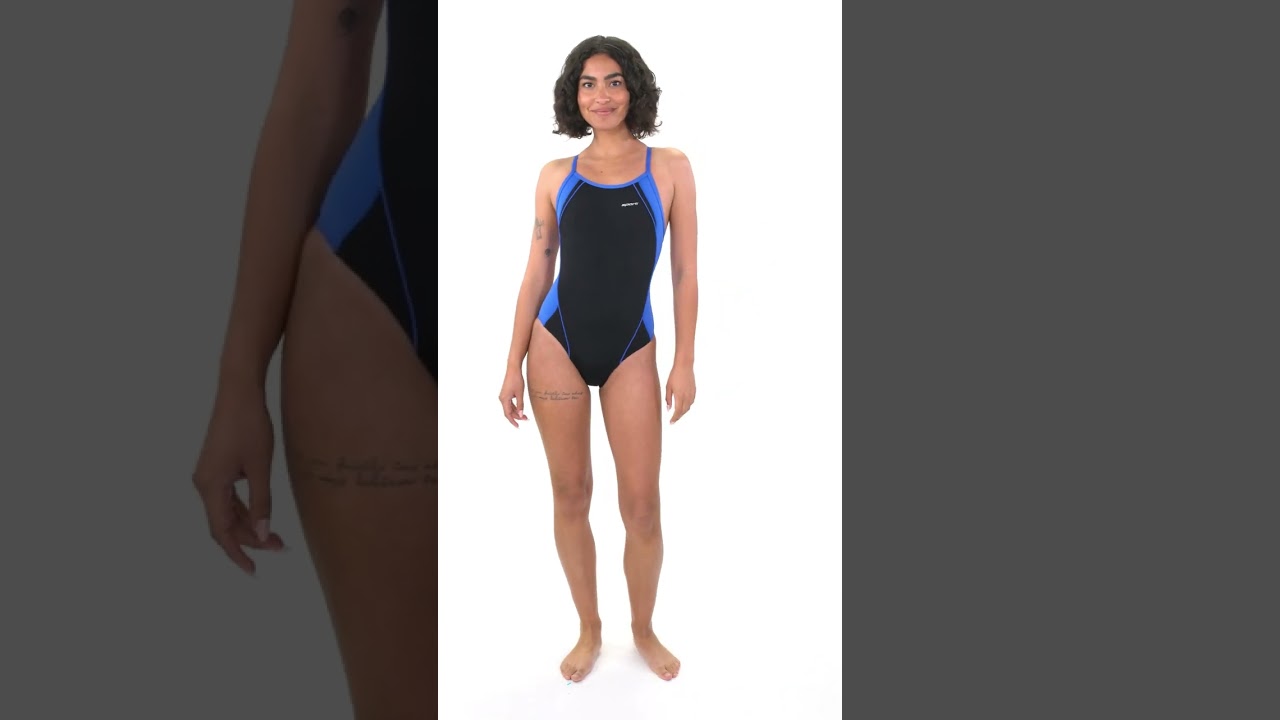 Sporti HydroLast Splice Thin Strap One Piece Swimsuit (22-40) | SwimOutlet.com