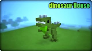 MINECRAFT :- how to make a dinosaur 🦖 House tutorial || dinosaur House bulid screenshot 5