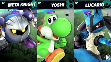 Super Smash Bros Ultimate Amiibo Fights Request Meta Knight vs Yoshi vs Lucario