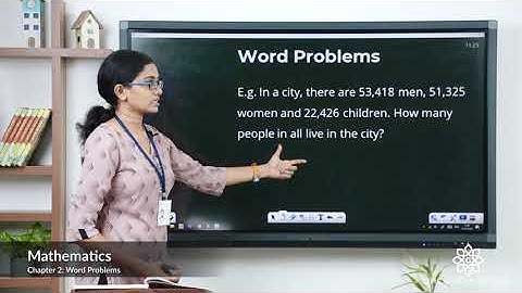 Grade 4 Mathematics Chapter 2 Class 3 Word Problems