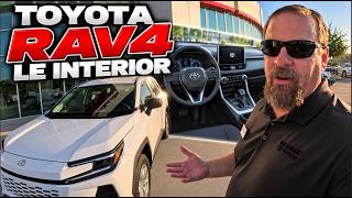 inside the Toyota RAV4 LE