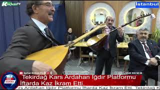 Aşık Orhan Üstündağ, Aşık Mürsel Sinan Kaz Gecesinde Atıştı Kozlarını Paylaştı..