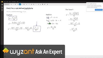 Find derivative of a function using both implicit and explicit differentiation.