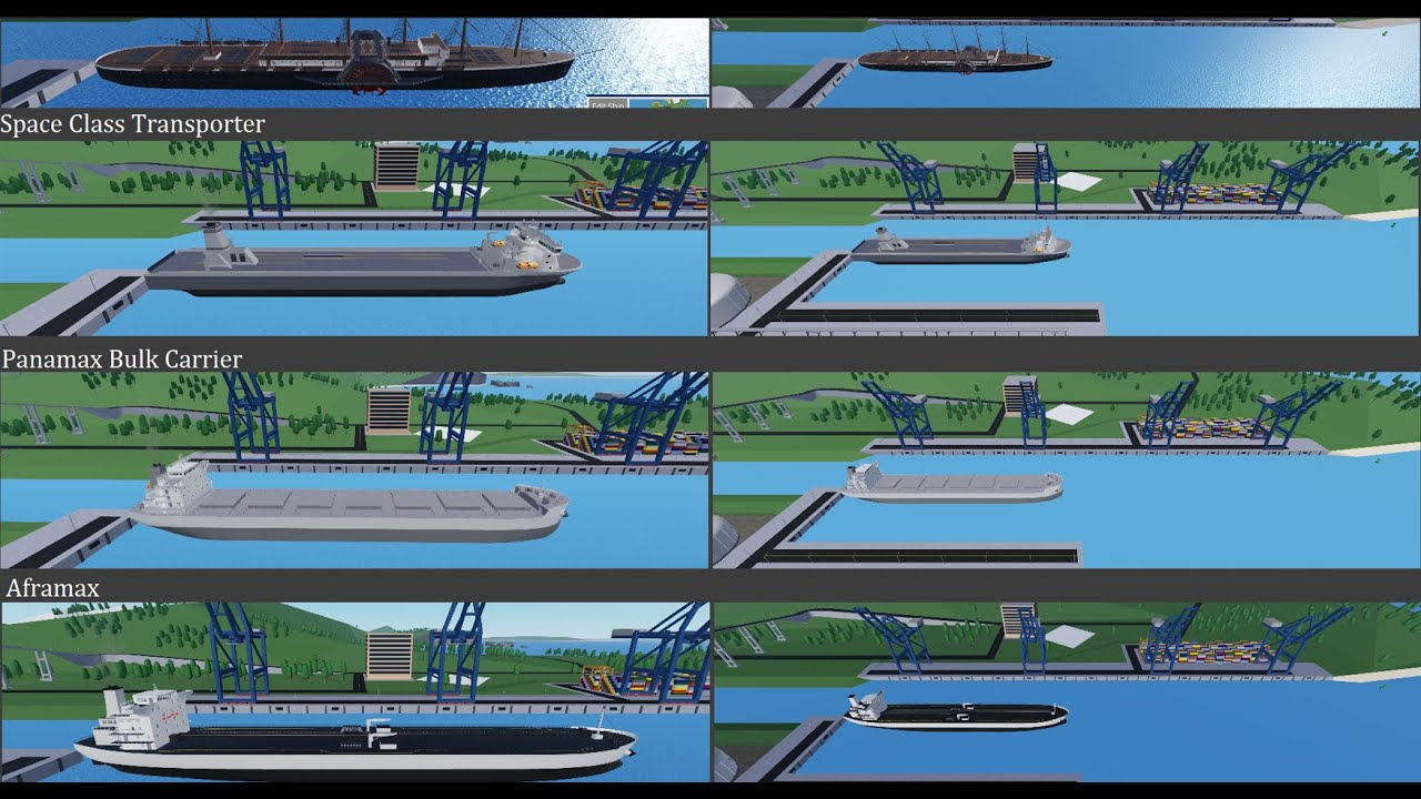 Shipping Lanes Roblox - Ships by length v.2