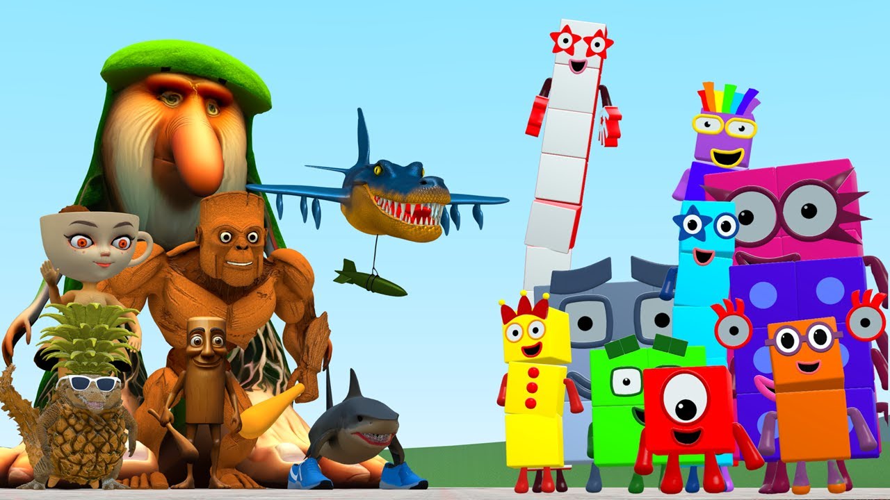 New All Italian AI Brainrot Memes Vs Number Blocks Family In Garry's Mod