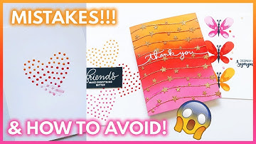 8 Card Making Mistakes To AVOID | DIY Card Tips | Handmade Cards Tutorial