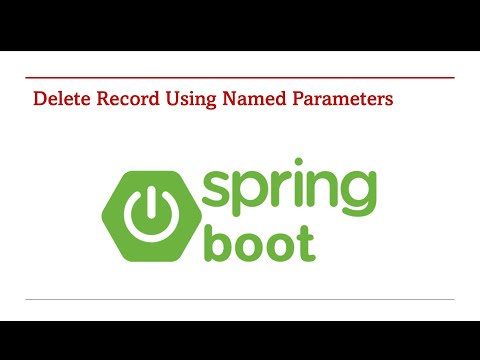 NamedParameterJdbcTemplate DELETE Example in Spring Boot – Part 100