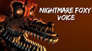 Fnaf Nightmare Foxy Voice animated