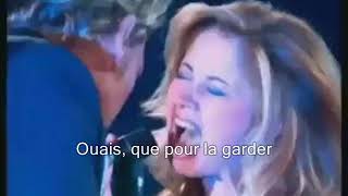Video thumbnail of "Johnny Hallyday & Lara Fabian - Requiem pour un fou (Stade de France 98 + Paroles) (yanjerdu26)"