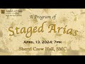 Staged arias