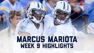 Marcus Mariota Explodes with 4 Total TDs! | Titans vs. Chargers | NFL Week 9 Player Highlights