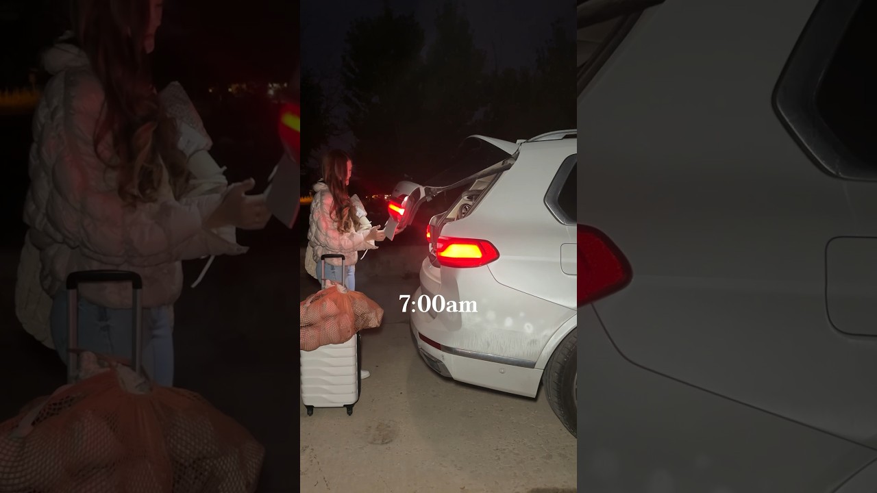 Early morning grwm for a roadtrip 🚙💕