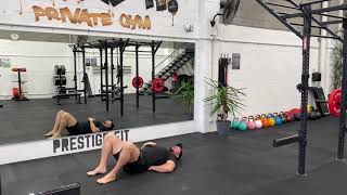 Lumbar Squeezes (Turning on your core) demonstration