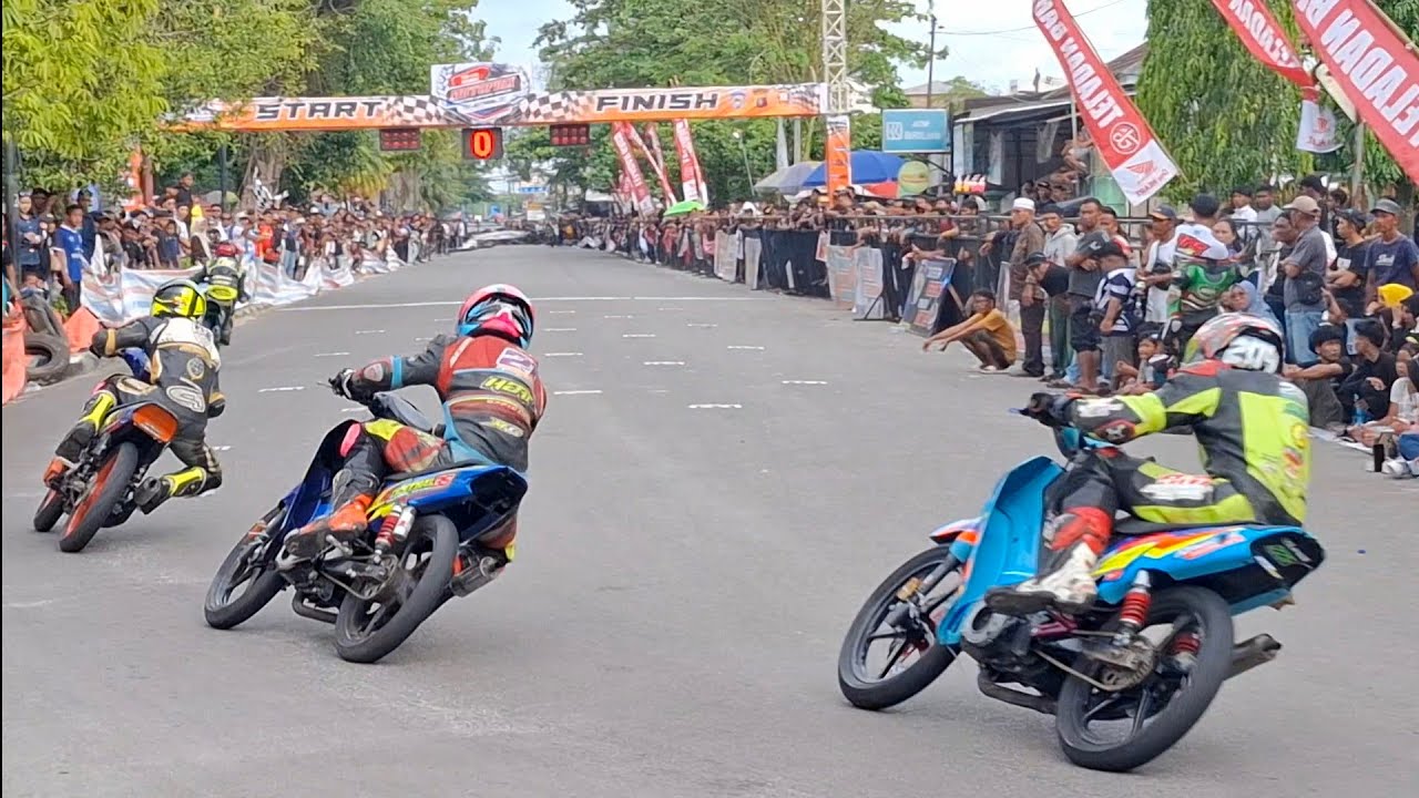 FINAL‼️BEBEK 2T 125cc std OPEN KALTENG.MOTOPRIX KOTIM OPEN RACE 2025.sirkuit taman kota sampit.