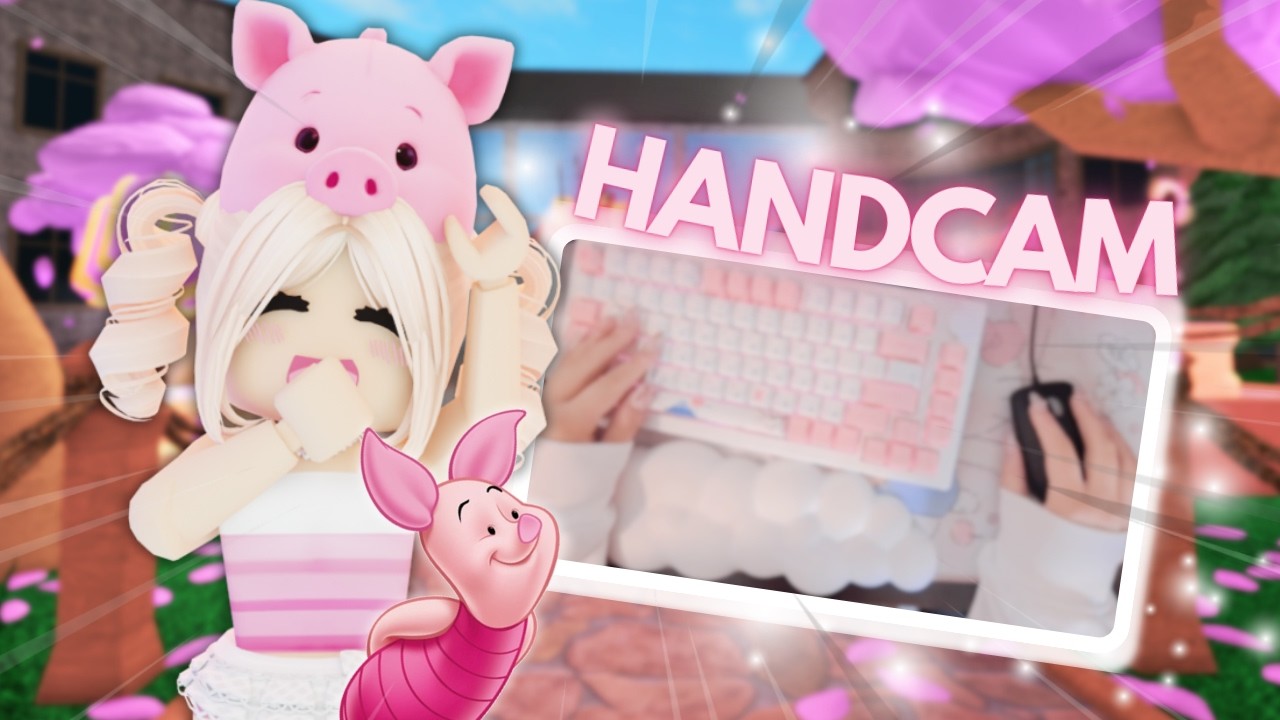 Playing MM2 as Piglet with HANDCAM 🎀