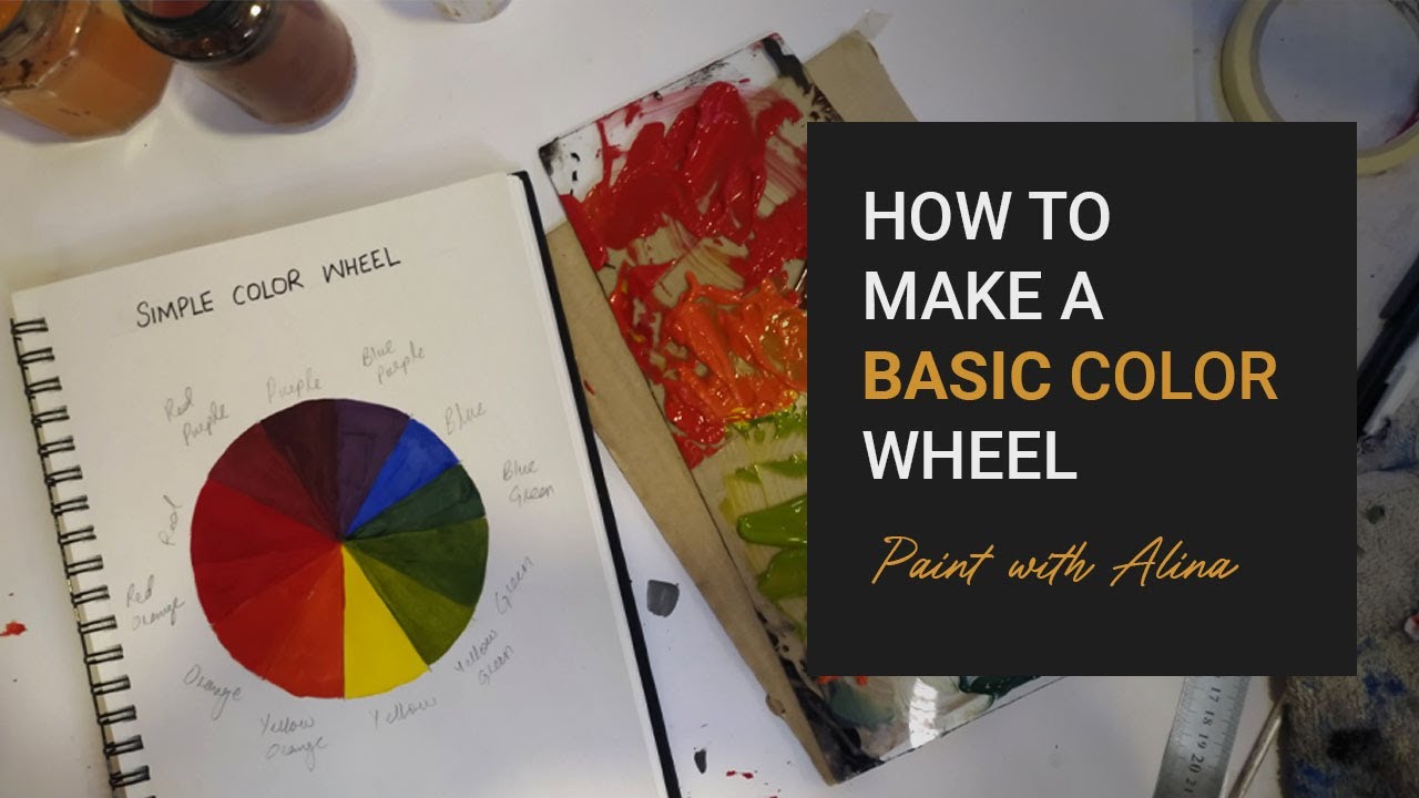 How to make a Basic Color Wheel | Step by Step tutorial-Urdu - YouTube