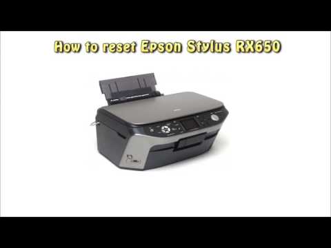 video Reset Epson RX650 Waste Ink Pad Counter