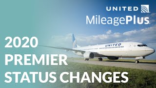 United Airlines MileagePlus premier status changes coming in 2020