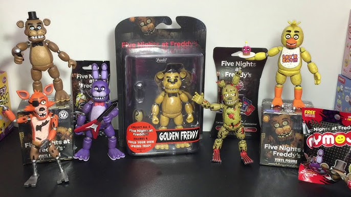 Five Nights At Freddy's Video Game FNAF Action 6 Mini Figures Toys Bonnie  Foxy E