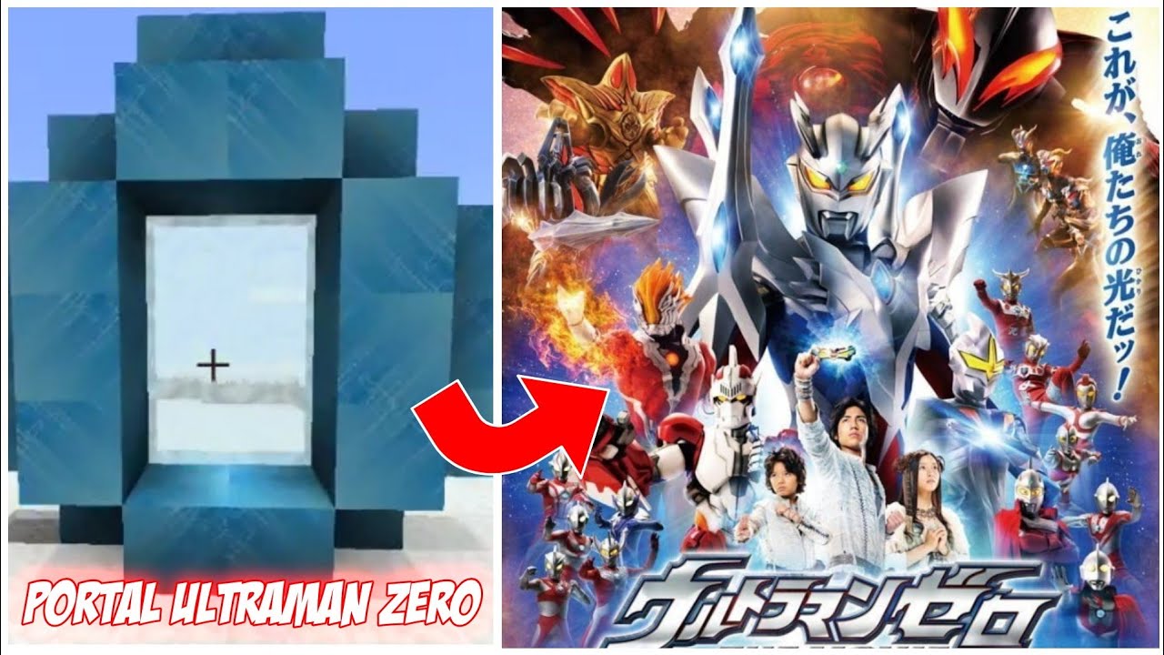 Portal Ultraman Zero Di Minecrft Pe Youtube