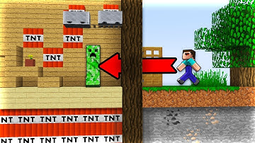 TOP 10 Bẫy TROLL Noob Bằng TNT Trong Minecraft!!