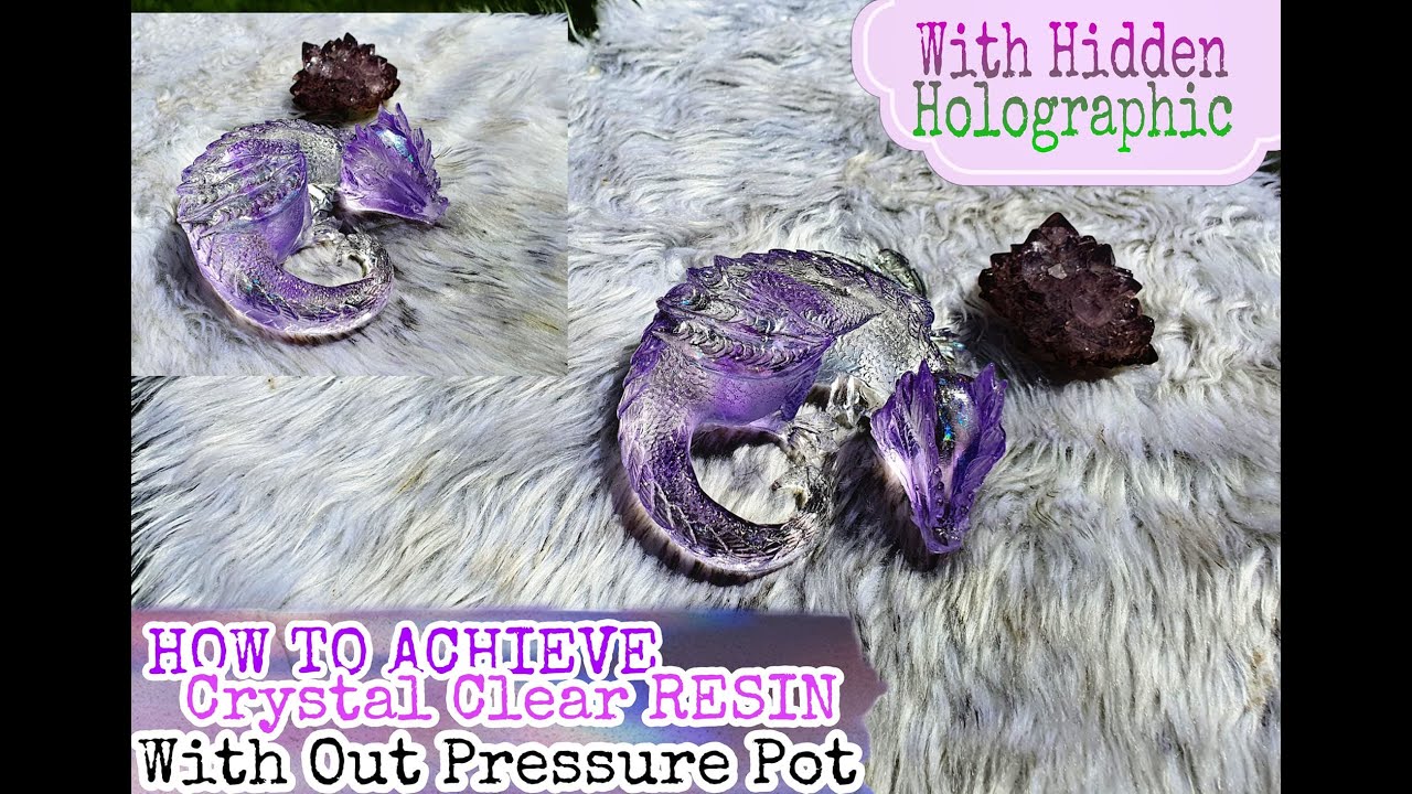 How To Get Crystal Clear Resin Using Lets Resin New Resin | With Out Pressure Pot | Amethyst Dragon