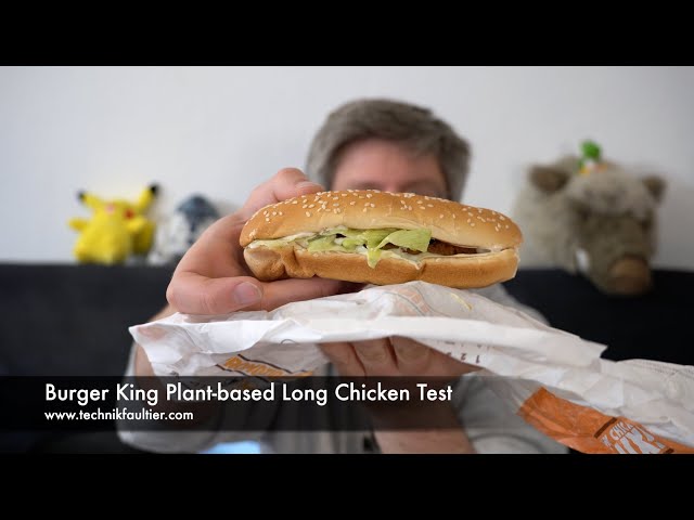 Burger King Plant-based Long Chicken Test - YouTube
