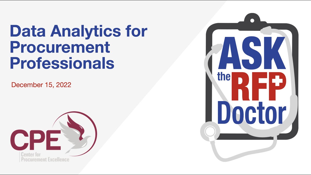 Data Analytics for Procurement Professionals RFP Doctor YouTube