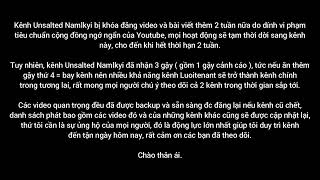 THÔNG BÁO VỀ KÊNH UNSALTED NAMLKYI