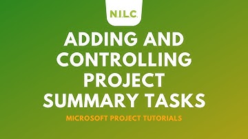 Adding and Controlling Project Summary Tasks in Microsoft Project