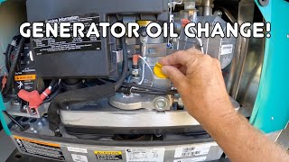 Fast Onan Generator Oil Change in 5 Minutes